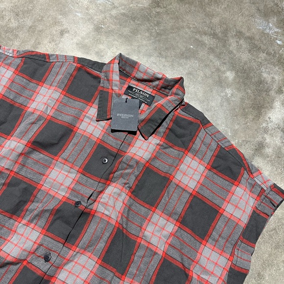 NWT Filson northwest camp shirt sleeveless plaid - Picture 2 of 4